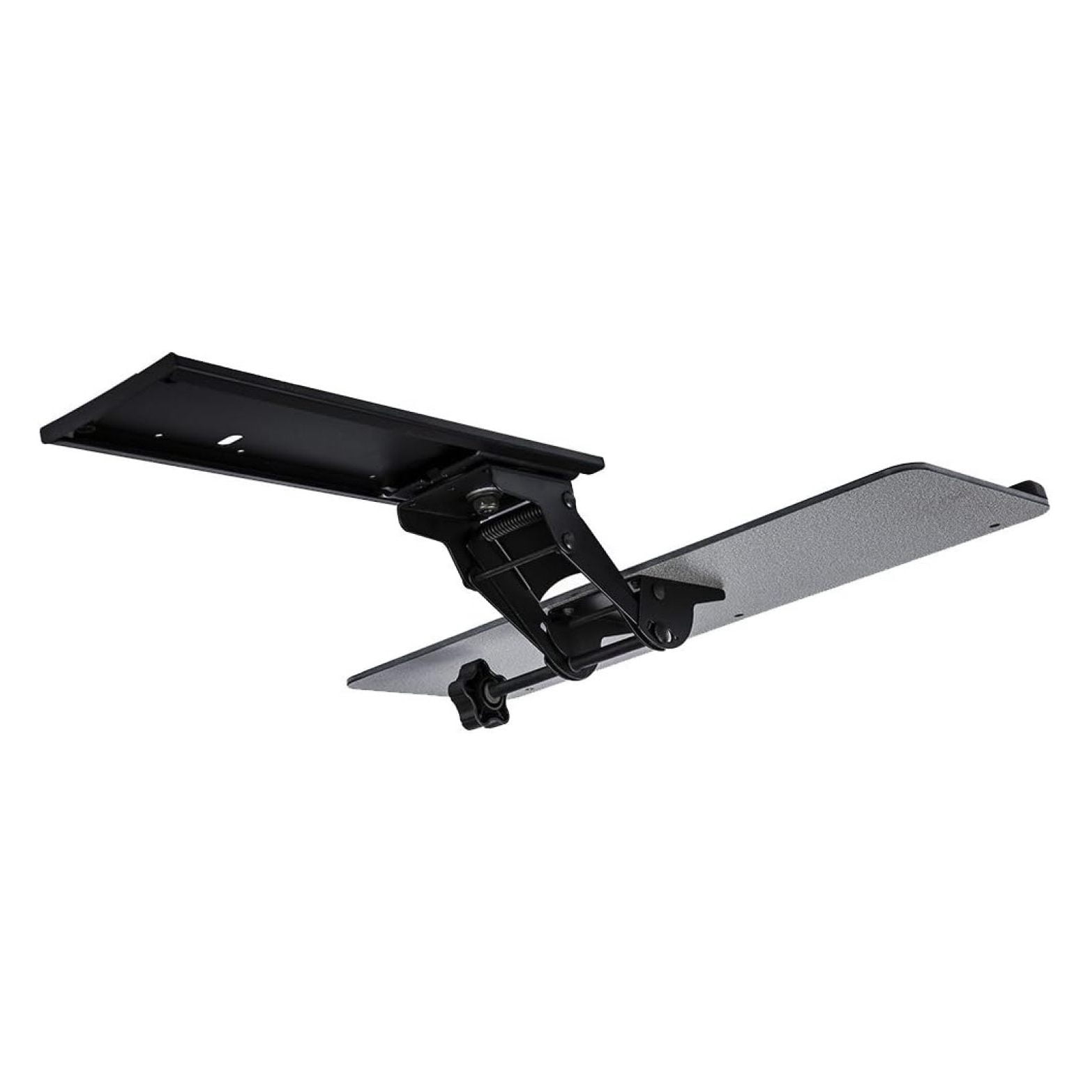 New Undermount Height Adjustable Keyboard Tray Mouse Pad Tray with Drawer and Tiltable Ergonomic Design 360 revolvable (25" x 10")