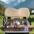 thumbnail image 2 of Uorisanigo Golf Cart Seat Covers, Aztec Western Horse Golf Cart Seat Towel Blanket for 2 Person Seats, Universal Golf Cart Seat Cushions Golf Club Car Accessories 52.36 inx32.28 in, 2 of 7