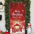 thumbnail image 5 of Lilixerw Christmas Door Cover,35 x 79 Inch Festival Door Hanging for Indoor Outdoor Decor,Xmas Party Supplies,Multicolor, 5 of 9