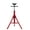 White | 4 ball heads, variant on Amkui V Head Pipe Stand with Casters, 2500 LBS Pipe Jack Stands Adjustable Height, Portable Pipe Stands, 1/8 Heavy-Duty Steel Jack Stand,Secure Stability