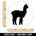thumbnail image 2 of Alpaca Silhouette Self-Inking Rubber Stamp Ink Stamper - Purple Ink - Small 3/4 Inch, 2 of 7