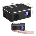 thumbnail image 4 of Proyector Profesional Portátil Led Hd 1080p Multipuerto 110v Negro, 4 of 5