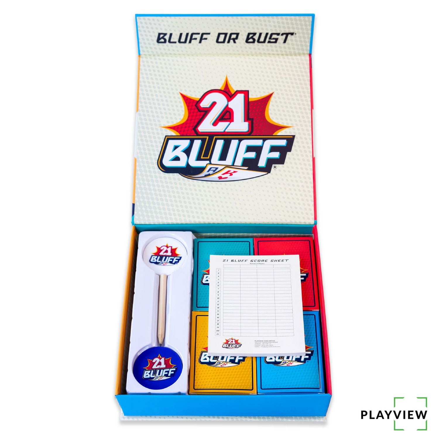 Jeu de cartes 21 Bluff Jeu familial inspiré blackjack