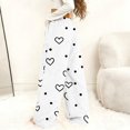 thumbnail image 5 of Aoiroe Plus Size Pajama Pants Pajama Bottoms Women Casual Pants For Women Lounge Pants Cozy Pants Women Long Wide Leg Lounge Pants Jogger Wide Leg Athletic Pants Fleece Pj Pants Black S, 5 of 8