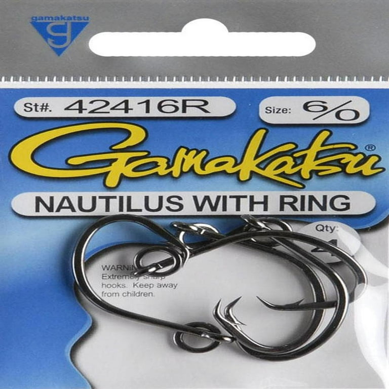 Gamakatsu Ringed Nautils Hook - Size 6/0 Nsb - 42416R 