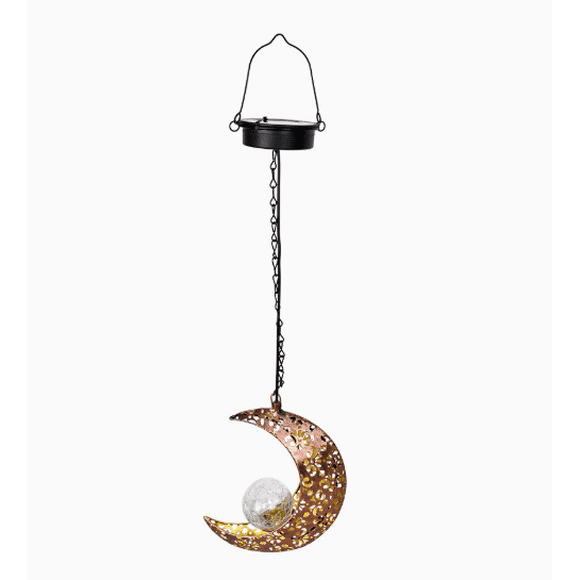 Ainf Lampes Solaires en Fourrure pour Jardin avec Lampe Solaire en Forme de Lune, Lampe Solaire de Jardin, Lampe Solaire pour Jardin en Fourrure pour Terrasse