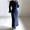 *Blue, variant on ClodeEU Womens Crew Neck Bodycon Maxi Dresses ,Flared Long Sleeve Ribbed Dress Elegant Lounge Fall Long Dresse Gray,Womens Plus XL