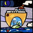 thumbnail image 2 of Wallas 15x15 Black Ornate Wood Framed with Double Matting Museum Art Print Titled - New Ark, 2 of 4