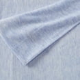 thumbnail image 6 of Great Bay Home Heathered Melange T-Shirt Jersey Knit Wrinkle Resistant Sheet Set  (California King, Light Blue), 6 of 7