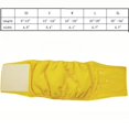 thumbnail image 5 of Pet Dog Diaper Washable Durable Doggy Diaper Waterproof Wrap Diaper Physiological Underwear,Yellow M, 5 of 5