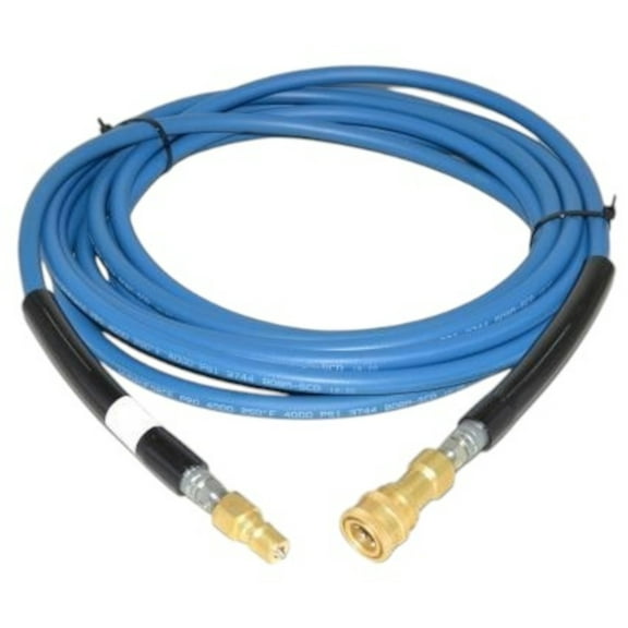 Commercial Extraction 4000 PSI Blue 25 Foot Solution Hose With Fittings