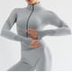 thumbnail image 4 of Traje deportivo de cintura alta para mujer, traje deportivo de burbujas para levantamiento de cadera, alta elasticidad, para correr, traje de Yoga sin costuras con cremallera, 4 of 4