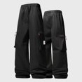 thumbnail image 2 of Cargo Pants for Men Athletic Hiking Joggers Lightweight Workout Trousers Big and Tall Gym Pants with Pockets, 2 of 6