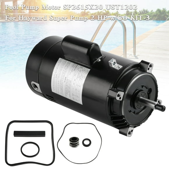 Moteur de Pompe de Piscine SP2615X20 UST1202 pour Hayward Super Pump 2 HP avec Trousse de Démarrage-3