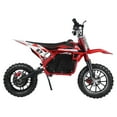 thumbnail image 4 of SUSUchens Kids Electric Dirt Bike, 36v 500w Off-Road Mini Motocross Bike with Disc Brakes & Shock Absorption, 15.54 Mph Speed (Red Black), 4 of 10