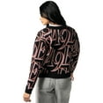 thumbnail image 2 of Women's The Wild Collective Black San Francisco 49ers Cropped Full-Button Cardigan Sweater, 2 of 2