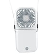 thumbnail image 1 of Ventilador de cuello, ventilador de escritorio, refrigeración plegable, 3 engranajes ajustables, ventilador portátil de velocidad, ventilador de mano, 1 of 8