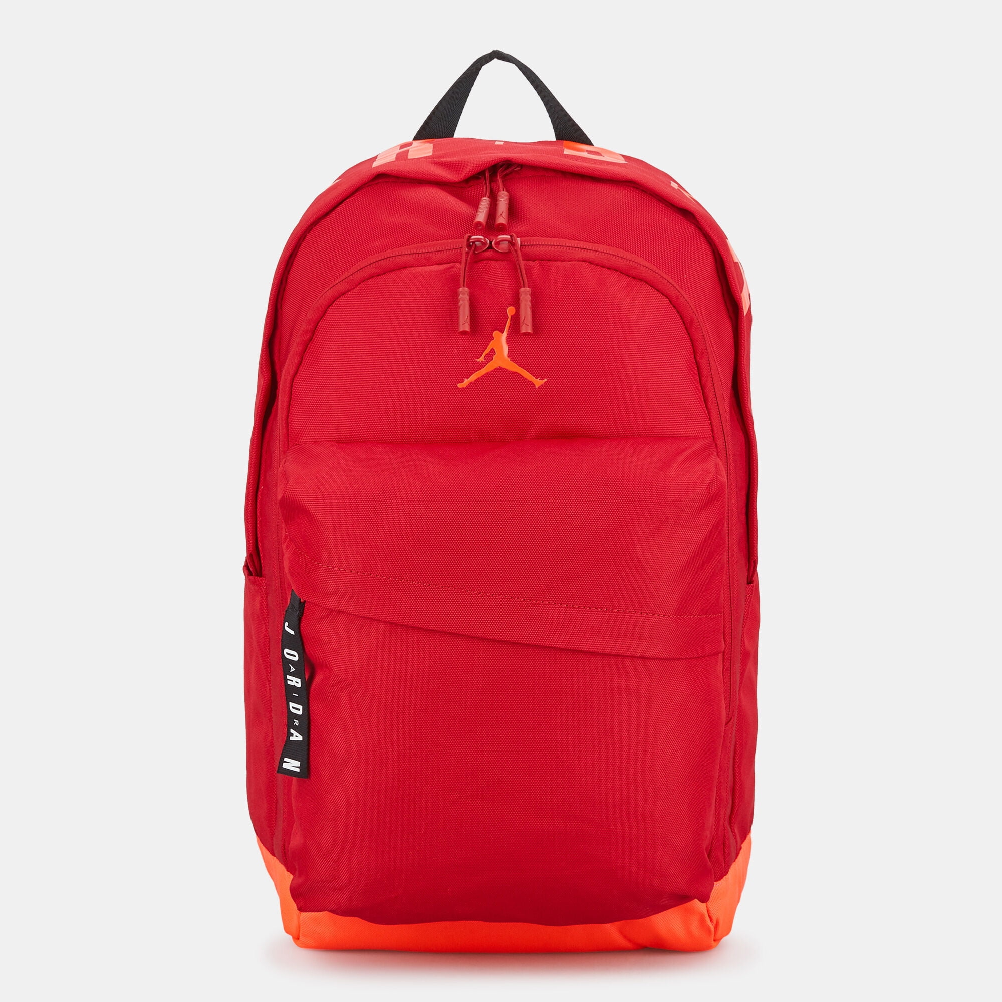 Nike Jordan Backpack Red Orange Black 9A0172 R78 Sz Large