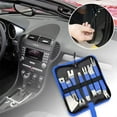 thumbnail image 7 of Car Repair Pry Plate Tools, 7Pcs Auto Trim Removal Tool Kit, Sturdy Pry Set for Dashboard, Door, Upholstery, Audio, Stainless Steel Fastener Removal, No-Scratch Pry Tools Kit -Blue, 7 of 7
