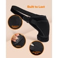 thumbnail image 6 of Lightweight Breathable Shoulder Brace for Frozen Shoulder, Adhesive Capsulitis, Shoulder Compression Sleeve for Preventing Strains and Dislocation, Arm Sling Shoulder Support for Men & Women, Black, 6 of 7