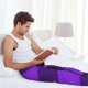 thumbnail image 5 of Balery Purple Buffalo Plaid Pantalones de pijama para hombre, pijama ultraligero, pantalón de descanso-3X-Large, 5 of 6