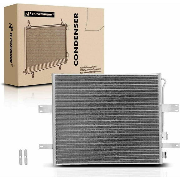 A-Premium Air Conditioning A/C Condenser Compatible with Dodge Ram 2500, Ram 3500, 2003-2006, L6 5.9L
