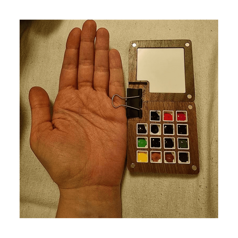 Mini Paint Palette Portable, Mini Finger Art Palette