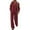 47#Wine, variant on Lounge Sets for Women 2025 V Neck 2 Piece Outfits Airport Wide Leg Pants Matching Set Sweatsuits Wine XL