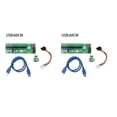 thumbnail image 2 of Ruiboury VER003 PCI-E Riser Card 30CM 60CM USB 3.0 Cable PCI 1X to 16X Extender PCI-E Adapter for GPU Miner Mining Green 60CM 2Set, 2 of 6
