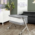 thumbnail image 4 of Dream On Me Flora Bassinet with Carry Bag , Compact & Modern, Storm Gray, 4 of 12