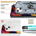 thumbnail image 3 of Case for iPhone 15 Military Grade Shockproof Magnetic Attachment with Stand Case Cover,Grey,For iPhone 15, 3 of 7