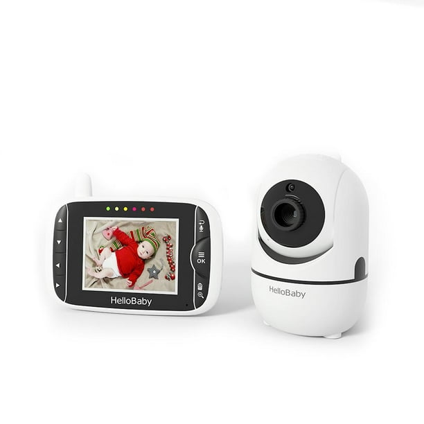 Hello Baby-US Baby Monitor with Remote Pan-Tilt-Zoom Camera and 3.2'' LCD  Screen, Infrared