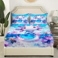 thumbnail image 3 of Erosebridal Kawaii Axolotl Sheet Set Twin,Pink Blue Bedding Sets Twin Size,Cartoon Animal Twin Sheet Sets,Super Cozy Teenager Bedroom Decor,3pcs, 3 of 7