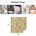 thumbnail image 5 of Cloth Napkins Set of 6 - 20x20 Inches, Beige Brown Green Washable Reusable Table Napkins, Retro Botanical Abstract Art Soft & Absortbent Dining Napkin for Party Wedding Hotel Restaurant, 5 of 8