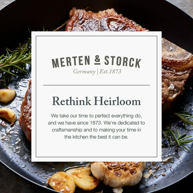 Merten & Storck Carbon Steel Black Frying Pan 12-Inch