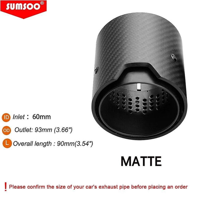 1pcs Glossy Carbon Fiber Exhaust Tip Auspuffspitze for BMW M2 M3 M4 M135i M235i M140i M240i M335i M340i M435i~13210