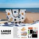 thumbnail image 5 of Fotbe Cartoon Planets Bolsa de Viaje para Playa - Resistente al Agua, Bolsa Tote de Gran Capacidad y Ligera con 7 Bolsillos para Mujeres y Hombres, 5 of 7