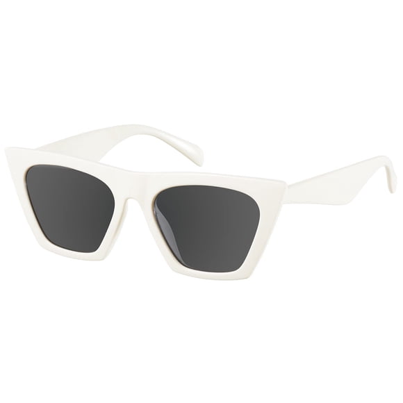 Gafas de sol mosanana ojo de gato blanco retro vintage de moda años 90