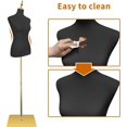thumbnail image 2 of FreeLung Dress Form Mannequin with Detachable Metal Stand Adjustable Height, Leather Surface, 2 of 7