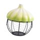 thumbnail image 5 of Soporte para huevos, cesta para huevos, suministros de cocina, cesta de almacenamiento de hierro tejido para jengibre y , soporte de cerámica, para Verde, 5 of 8