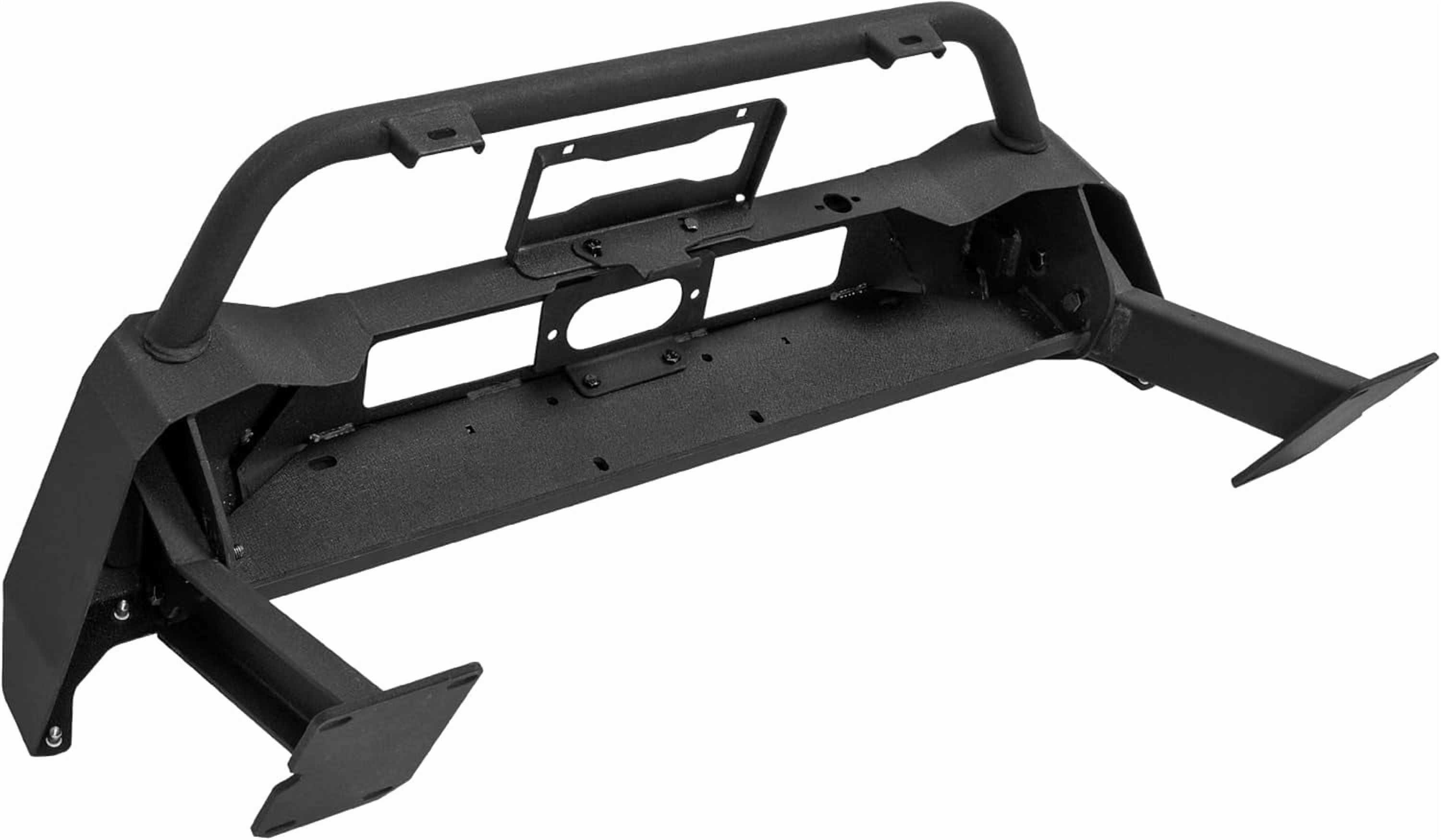 KOJEM Front Bumper Assembly Compatible with 2018-2024 Subaru Crosstrek Winch Bumper Push Bar Powder Coated Steel Grille Guard