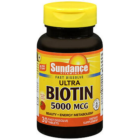 Sundance Vitamines Ultra 5000 mcg - Biotine 30 comprimés
