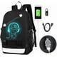 thumbnail image 2 of Anime Luminous Backpack for Boys, 15.6' Laptop Backpack with USB Charging Port, Bookbag for School with Anti-Theft Lock, Black Teens Backpack Cool Ba, 2 of 4