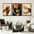 thumbnail image 3 of Black Woman Canvas Wall Art Modernity Fashion Painting Pictures Wall Decor African American Black Female Posters Prints Artwork for Bathroom Bedroom Living Room Home Decoration, 3 of 6