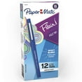 thumbnail image 3 of Point Guard Flair Needle Tip Stick Pen, Blue Ink, .7mm, Dozen, 3 of 4