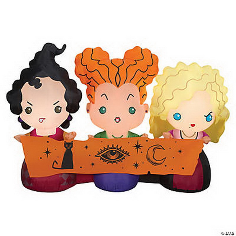 Gemmy SS220556G Blow Up Inflatable Hocus Pocus Sisters Inflatable
