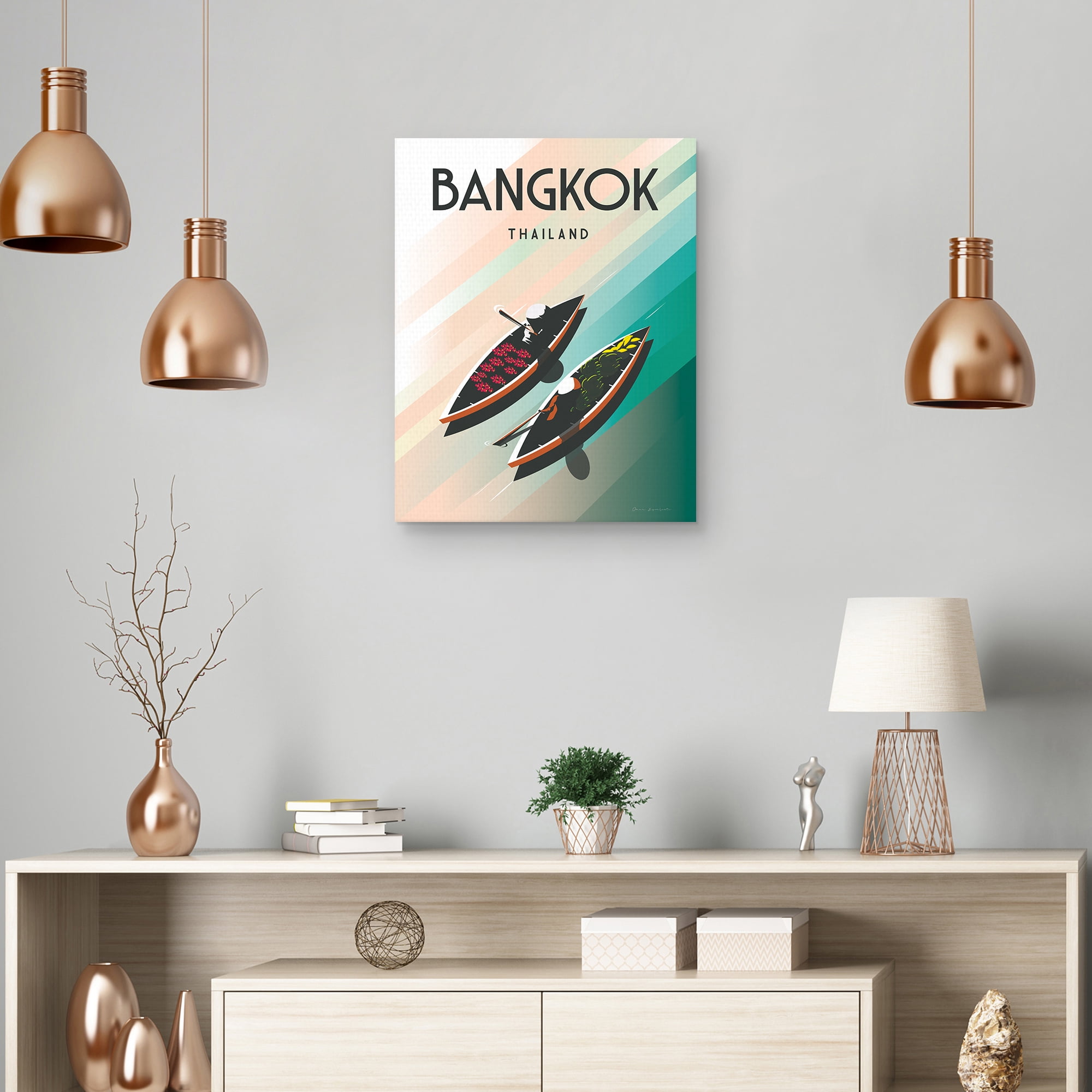 Bangkok Thailand by Omar Escalante Canvas Art Print