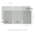 thumbnail image 3 of VHC Brands Cotton Kitchen Towel Set of 3, Printed, Tea Towel, Dish Towels, Down Home Collection, Rectangle 28x19, Soft White, 3 of 3