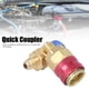 thumbnail image 4 of Conector Rápido R134A, Acoplador Rápido De Latón Fácil De Operar Para Aire Acondicionado ANGGREK Air Conditioning Quick Coupler, 4 of 8