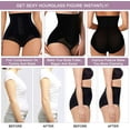 thumbnail image 3 of QRIC 2-Pack Tummy Control Panties for Women Shapewear Butt Lifter Short High Waist Trainer Corset Slimming Body Shaper Underwear - Black/Black (XS-3XL), 3 of 6